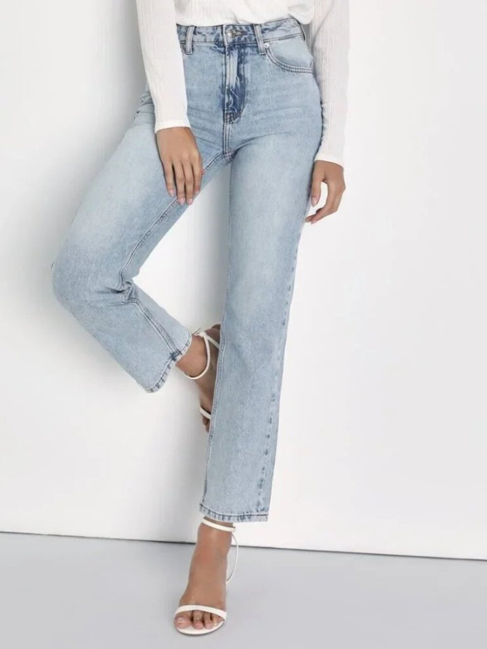 Free People We The Free The Pacifica High Rise Slim Straight Leg Jeans